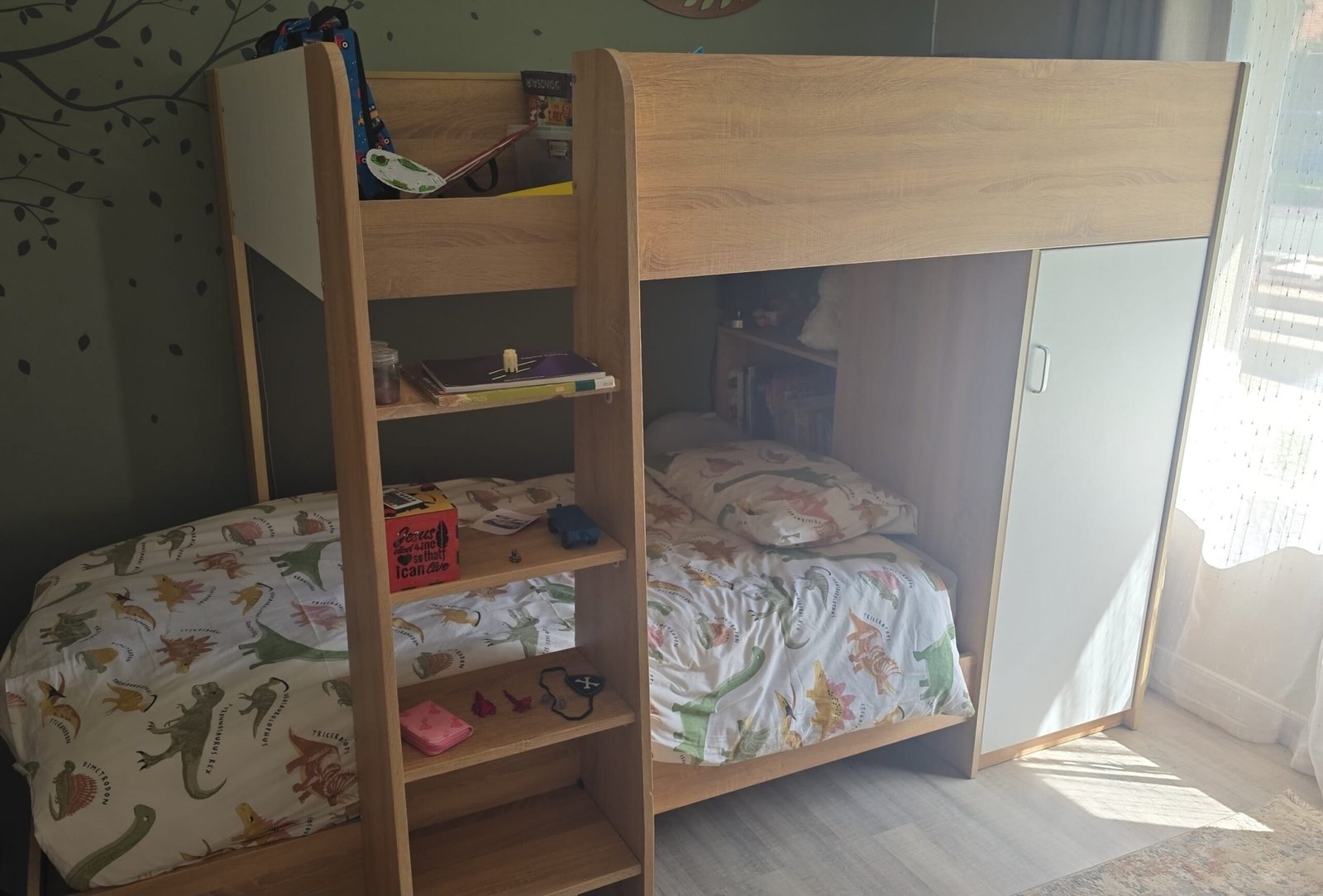 Kids Single Loft Bed with Storage & Wardrobe - Antons Selling Corner